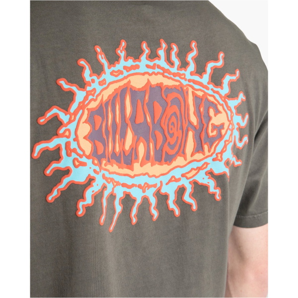 2026 Billabong Mens Burn Out T-Shirt EBYZT00505 - Pewter